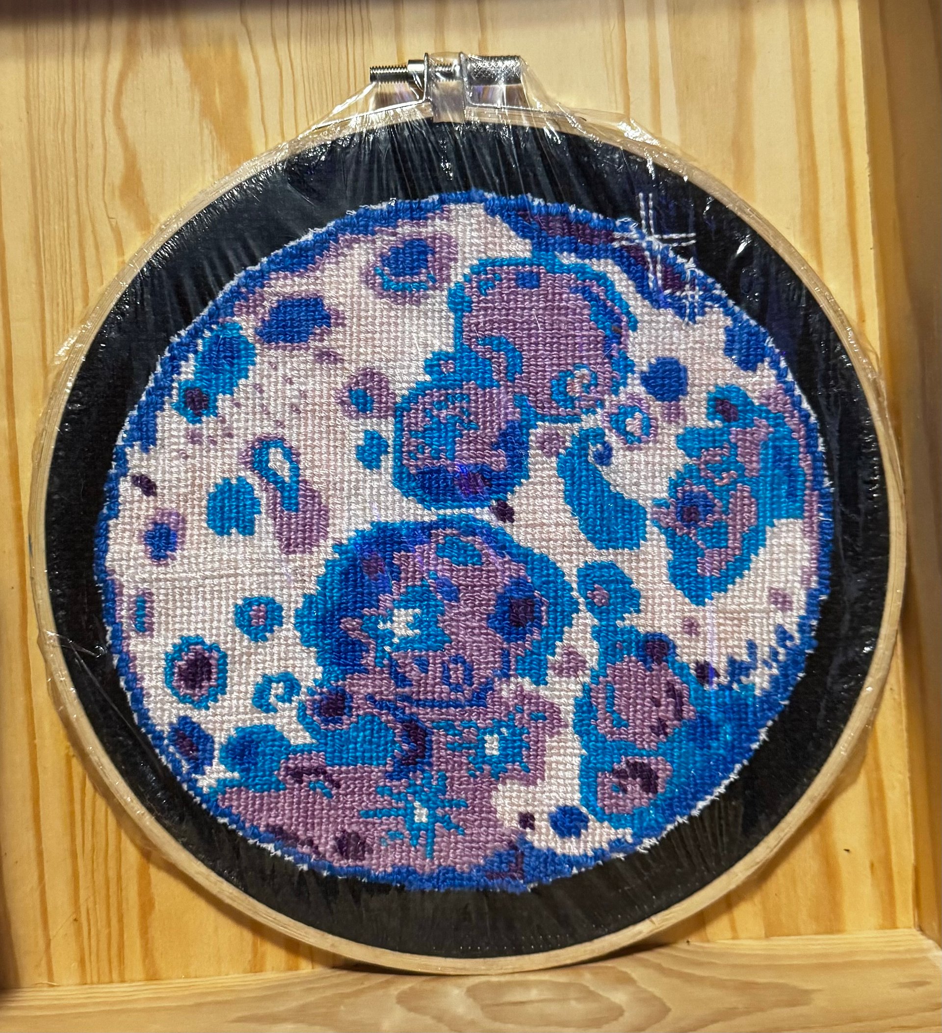 Subtle Bisexual Pride Moon Cross Stitch product image (1)