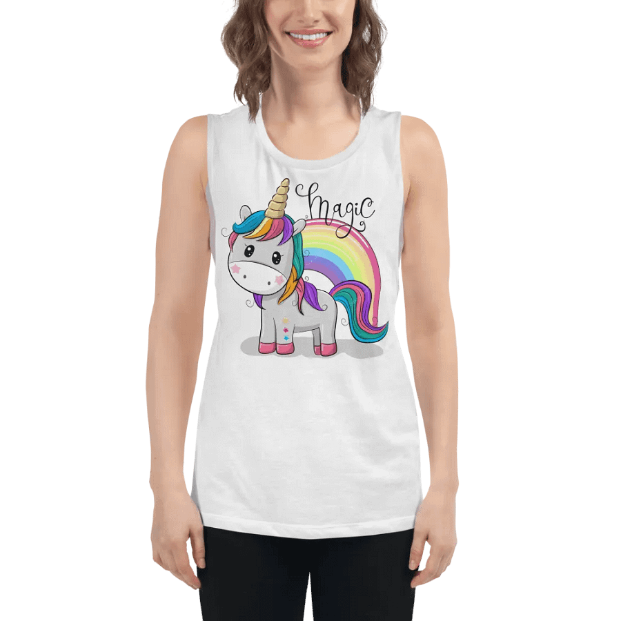 Magical Unicorn Flowy Muscle Tank product image (5)