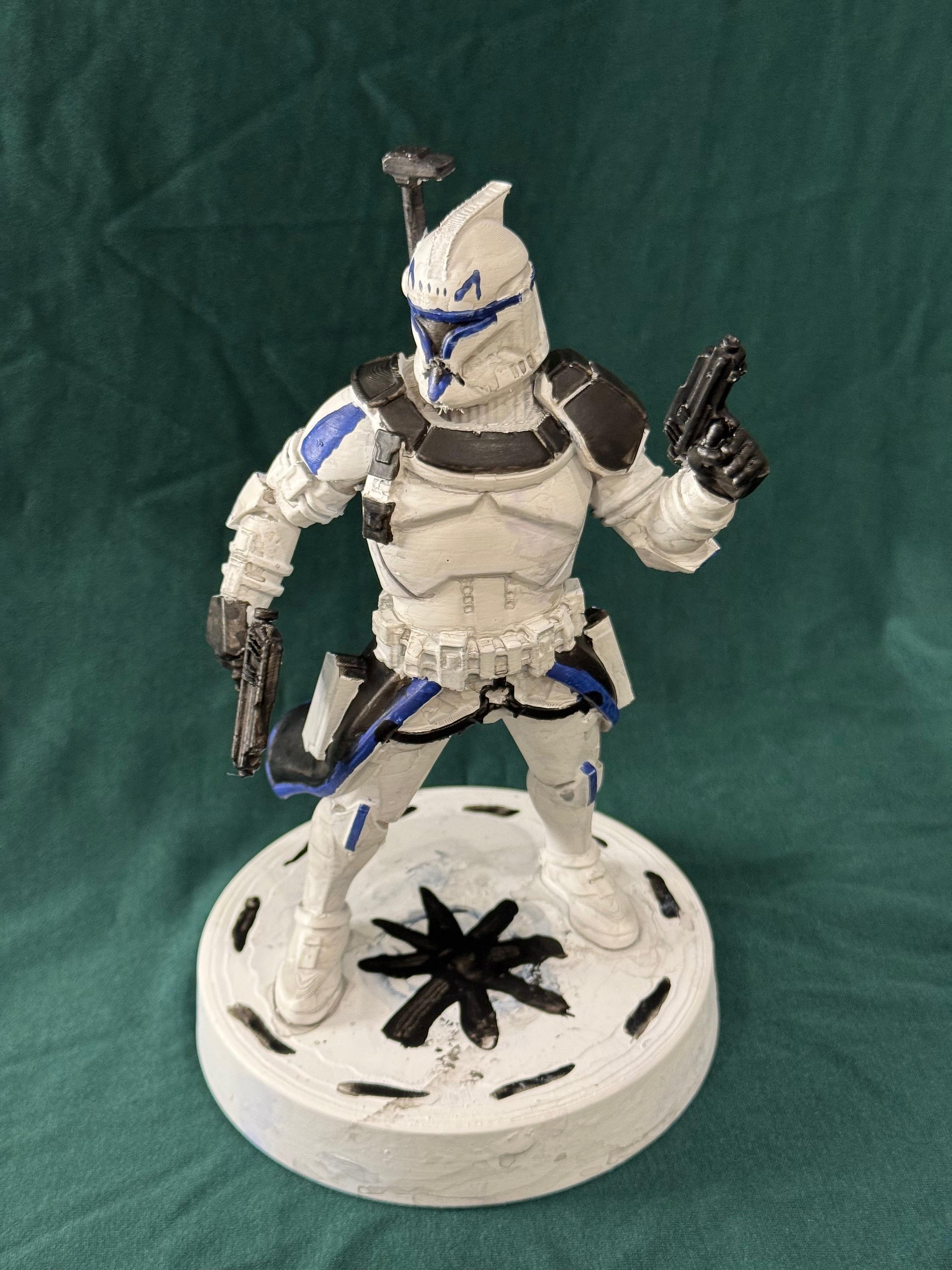 Battle-Worn Clone Trooper Hand-Painted 3D Printed Collectible product image (1)