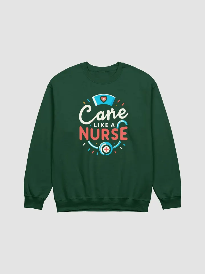 Stethoscope: Nurse's Care Crewneck Sweatshirt product image (3)