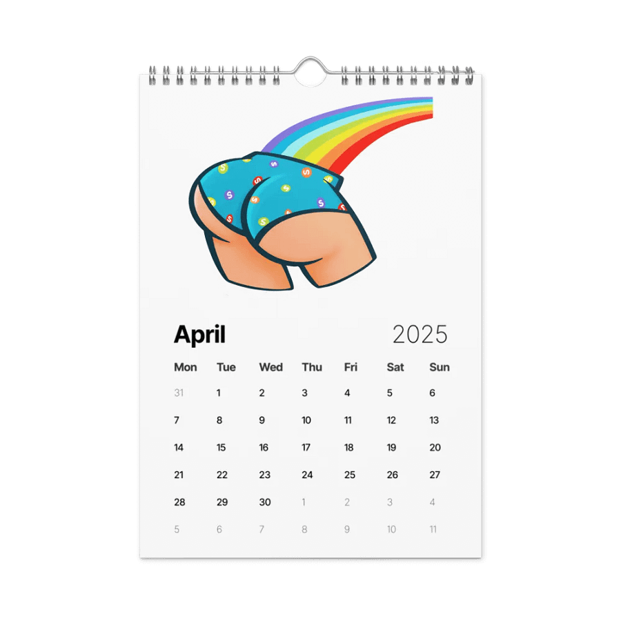 Skittle Butt 2025 Wall Calendar product image (1)