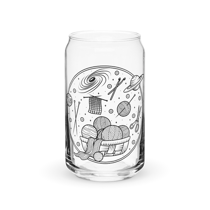 Yarn in Space Soda Can Shaped Glass product image (1)