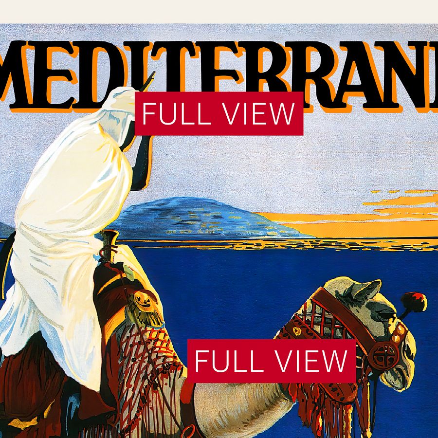Algeria. Mediterranean Cruise, 1925 — retro vintage travel poster, retro travel art, retro travel wall art product image (4)