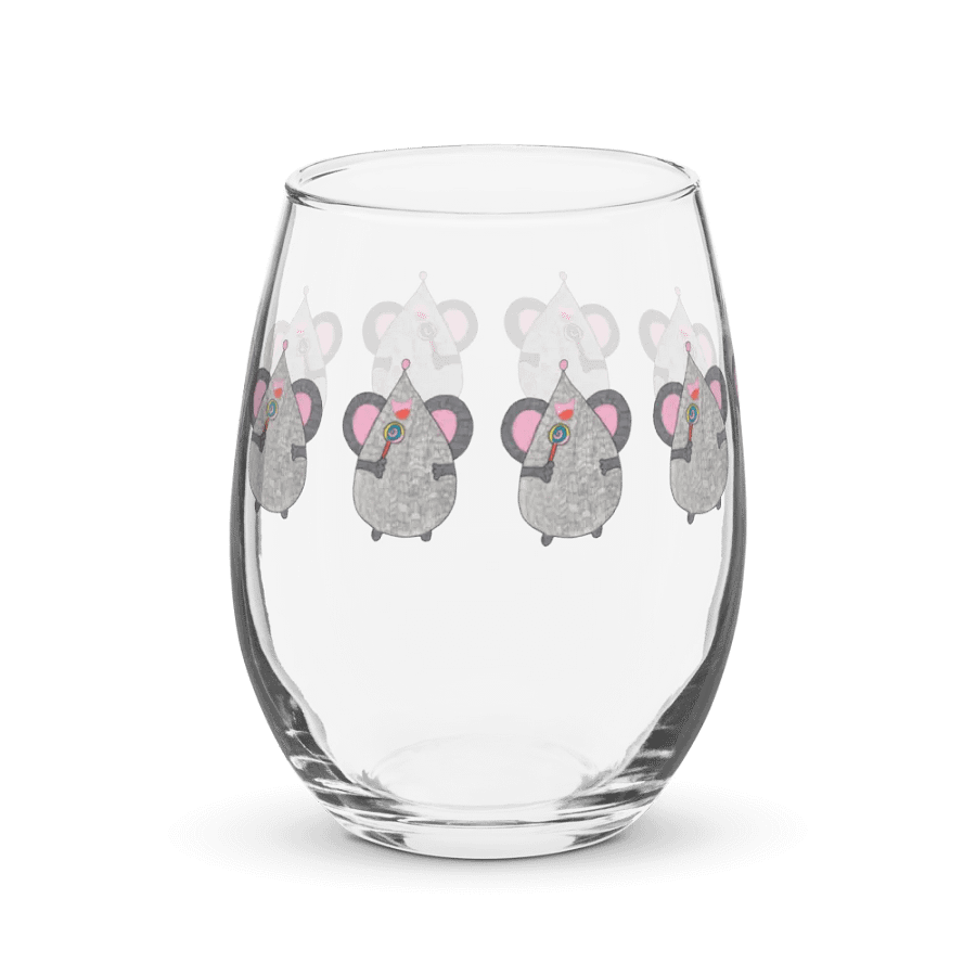 Lollipop mouse Stemless Wine Glass product image (1)