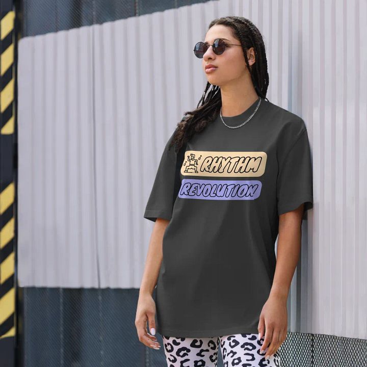 RHYTHM REVOLUTION Oversized Faded T-Shirt product image (1)