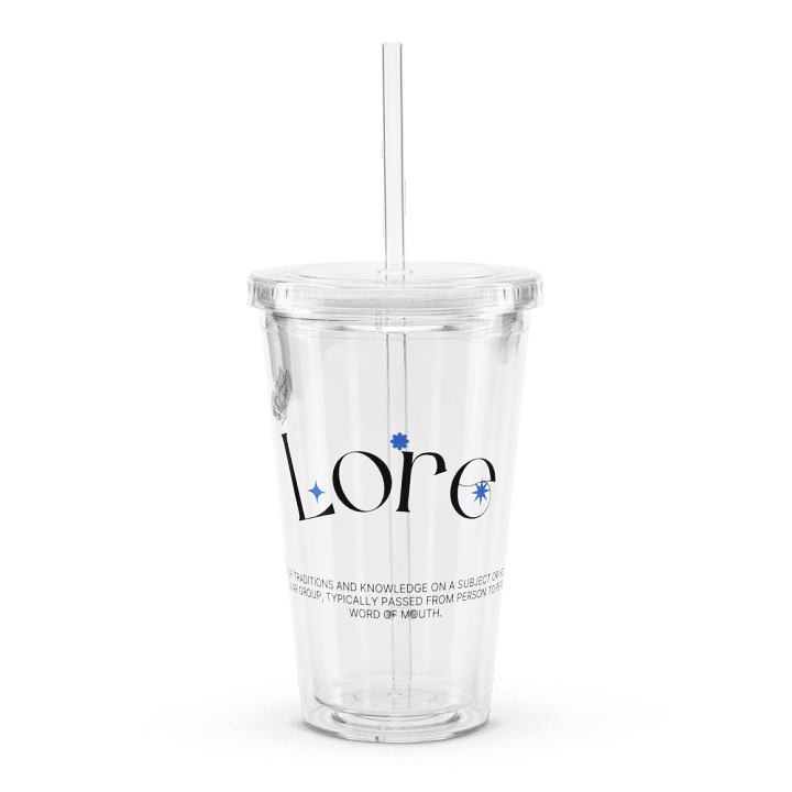 Lore Definition - Clear Plastic Tumbler product image (1)