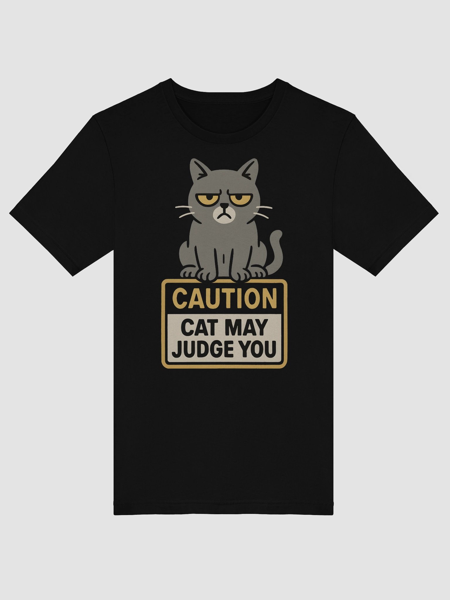 Judgmental Cat Unisex T-Shirt product image (5)