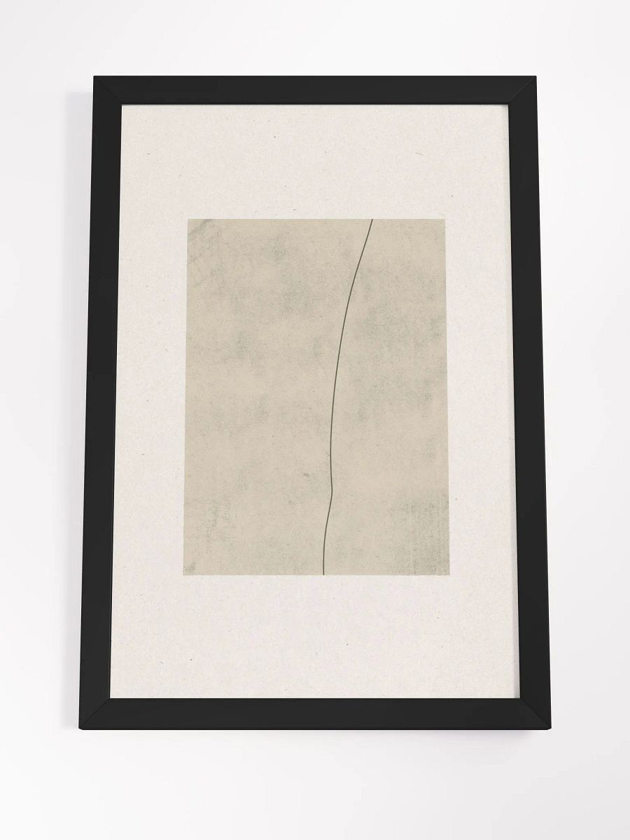 Curved Elegance Framed Poster | Modern Abstract Art for Home & Office Decor product image (4)