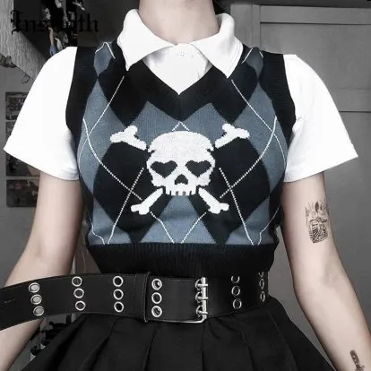 Womens woven skull sweater product image (2)