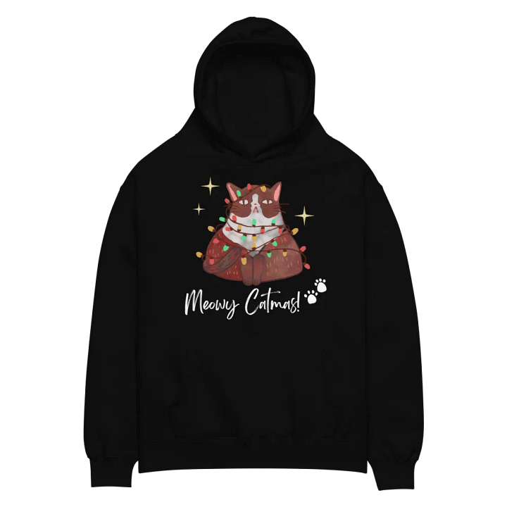 Grumpy Cat Christmas Lights Oversized Hoodie product image (4)