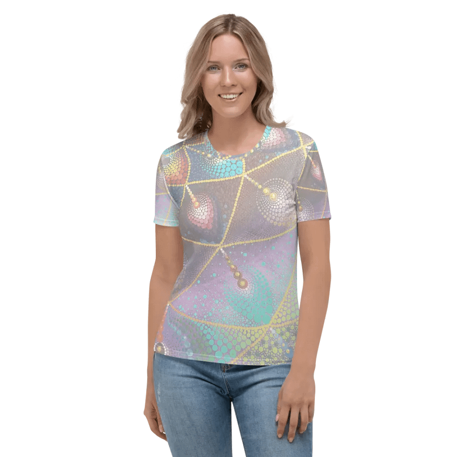 Sanatana Mandala pastell Women´s Crew Neck T-Shirt product image (2)