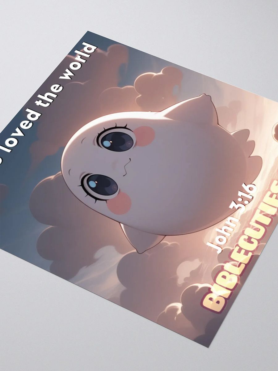 Bible Cuties Elizabeth - God so loved the world Sticker product image (3)