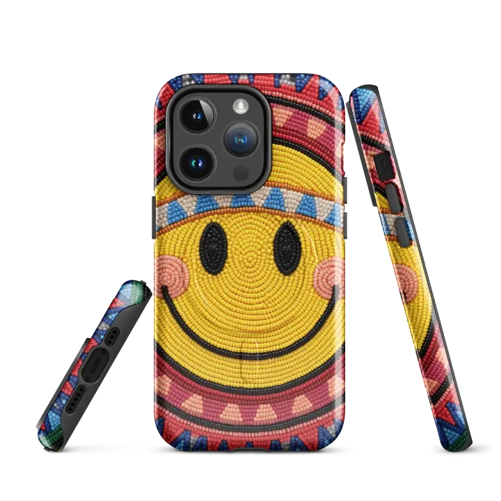 Smiley Face Faux-Beadwork iPhone® Case product image (3)