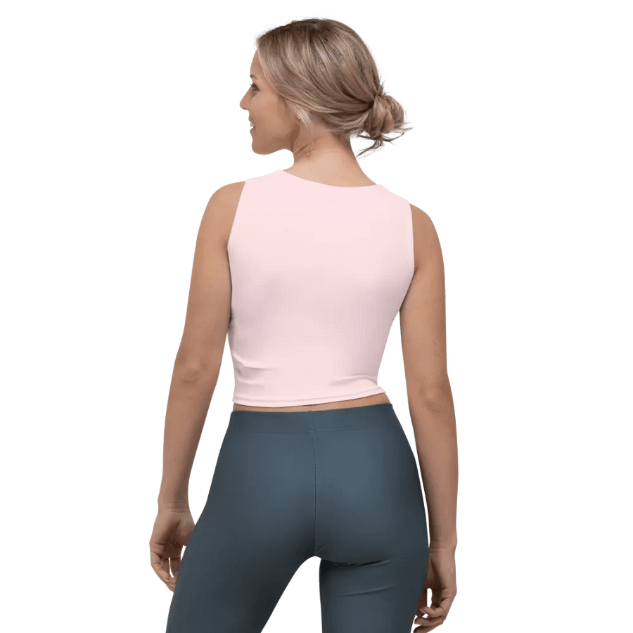 Pale Pink Crop Top T-Shirt product image (2)