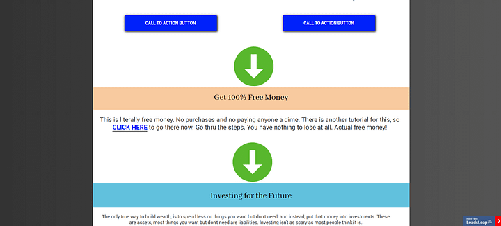 One-Page Marketing System Leads Leap Template product image (2)