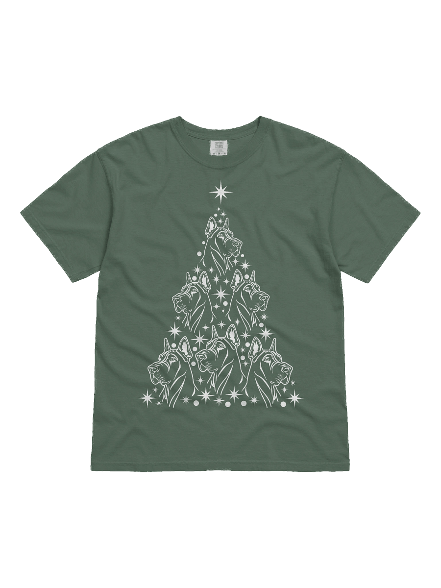 Great Dane(Cropped Ears) Christmas Tree T-Shirt product image (21)