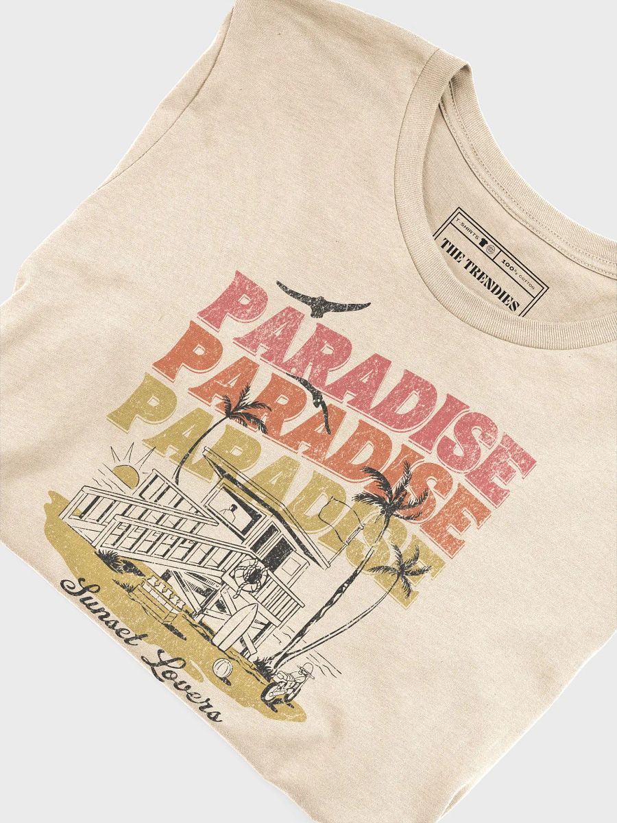 Paradise Sunset Lovers T-Shirt | Vintage California Beach product image (3)