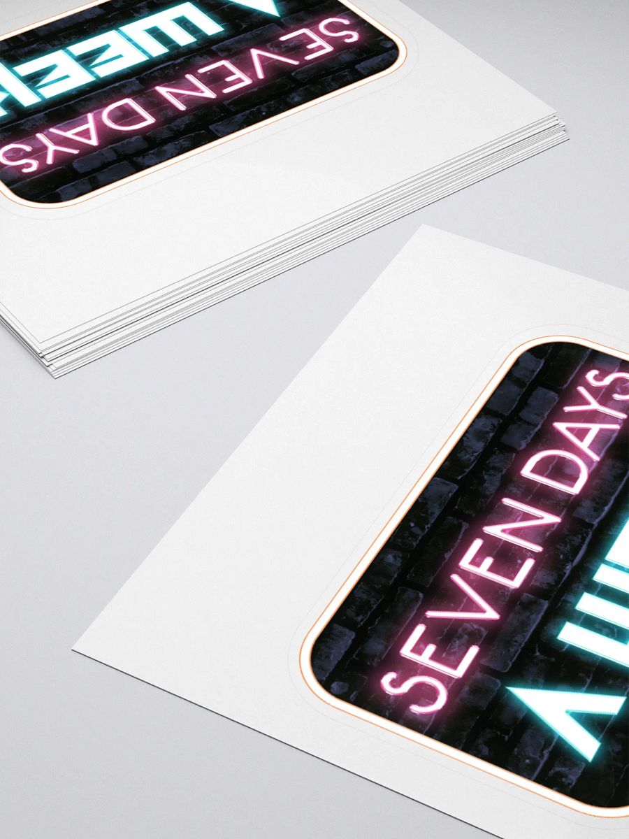 Seven Days A Week Sticker product image (4)