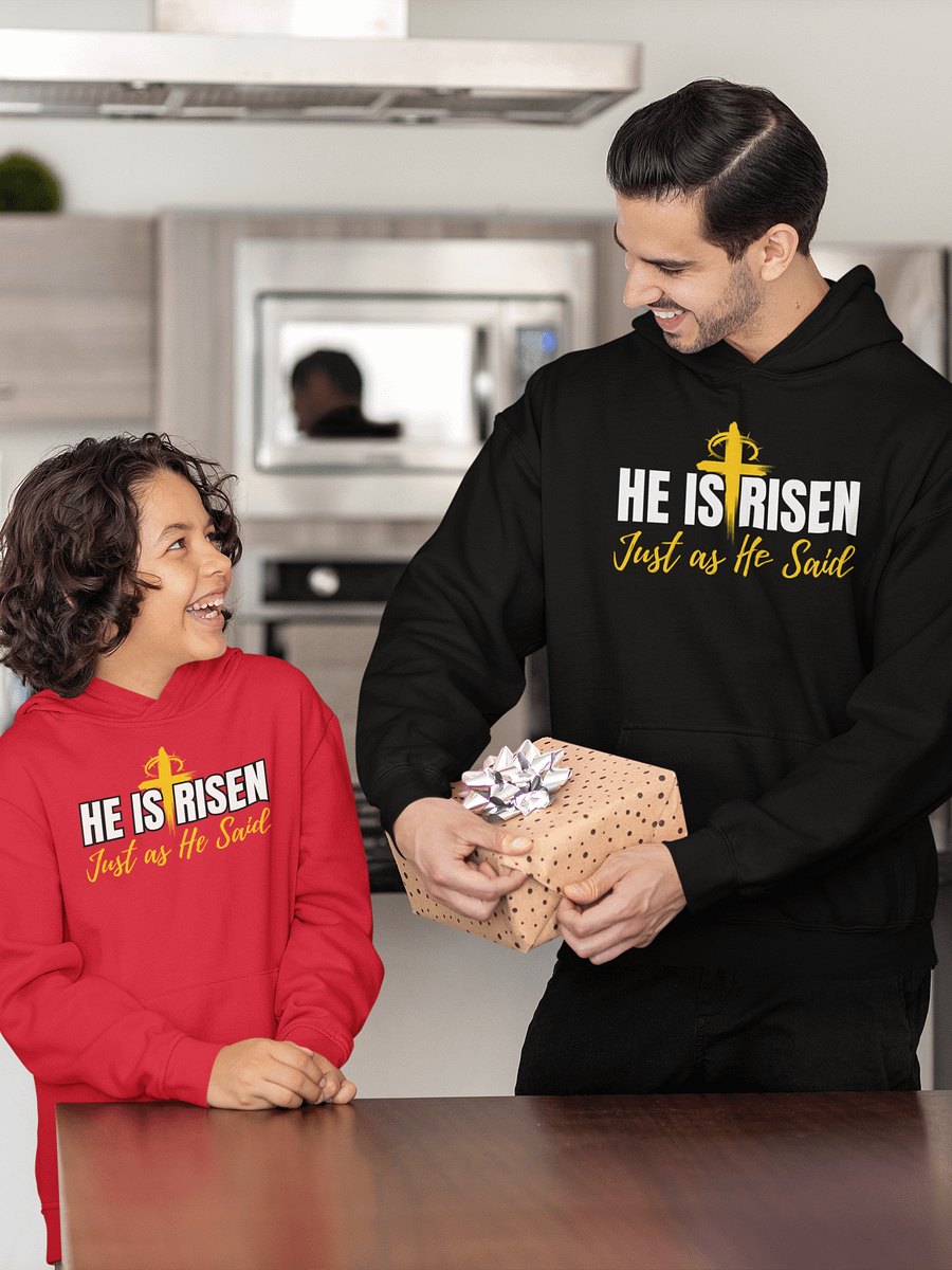 He is Risen, Just as He Said, Easter Gildan Hoodie product image (1)