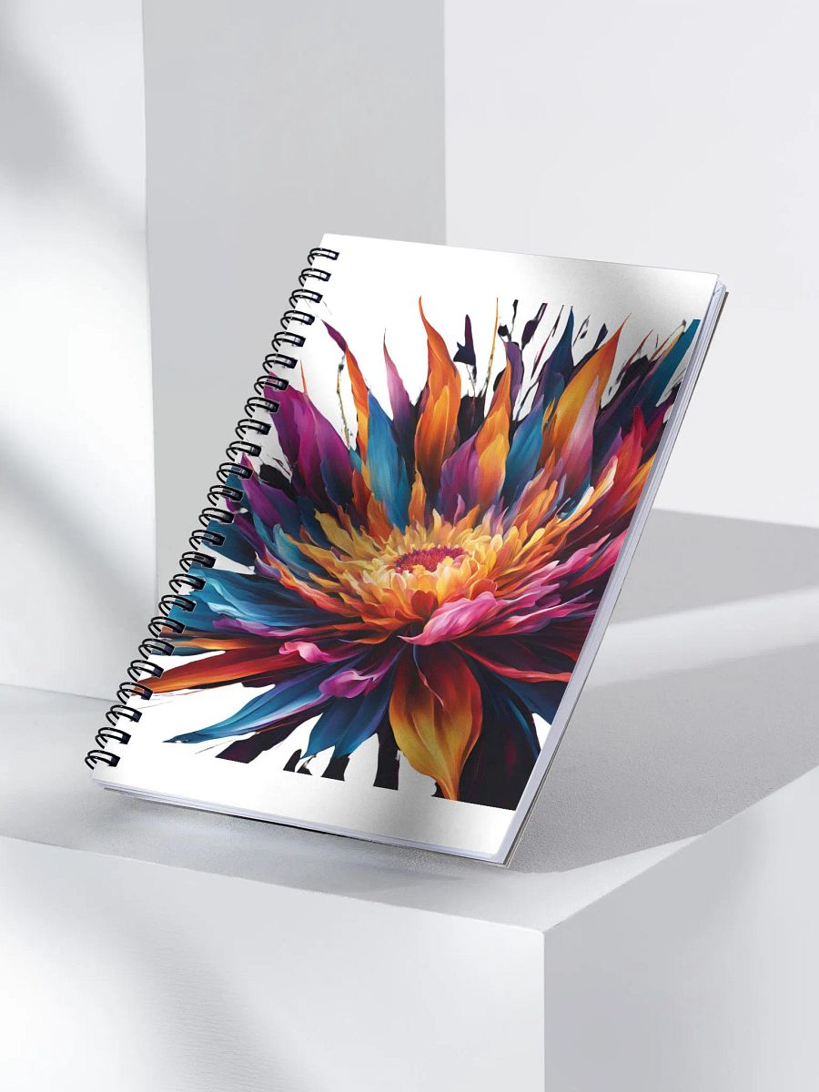 Burst of Colors - Multicolored Floral Design Spiral Notebook product image (3)