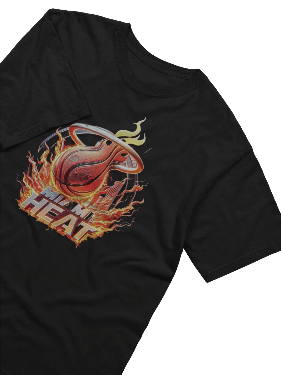 Miami Heat Flaming Basketball Tee product image (8)
