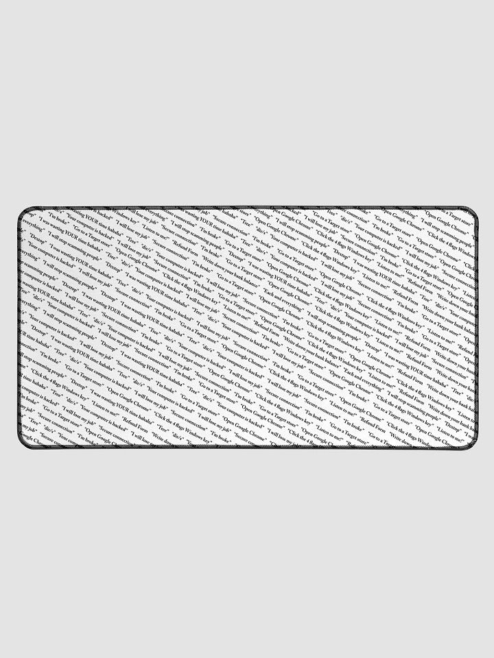 Scammer Quotes -Deskmat product image (1)