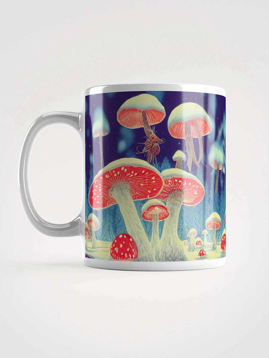 Enchanted Christmas Luminous Amanita Muscaria Mushroom Mug product image (9)