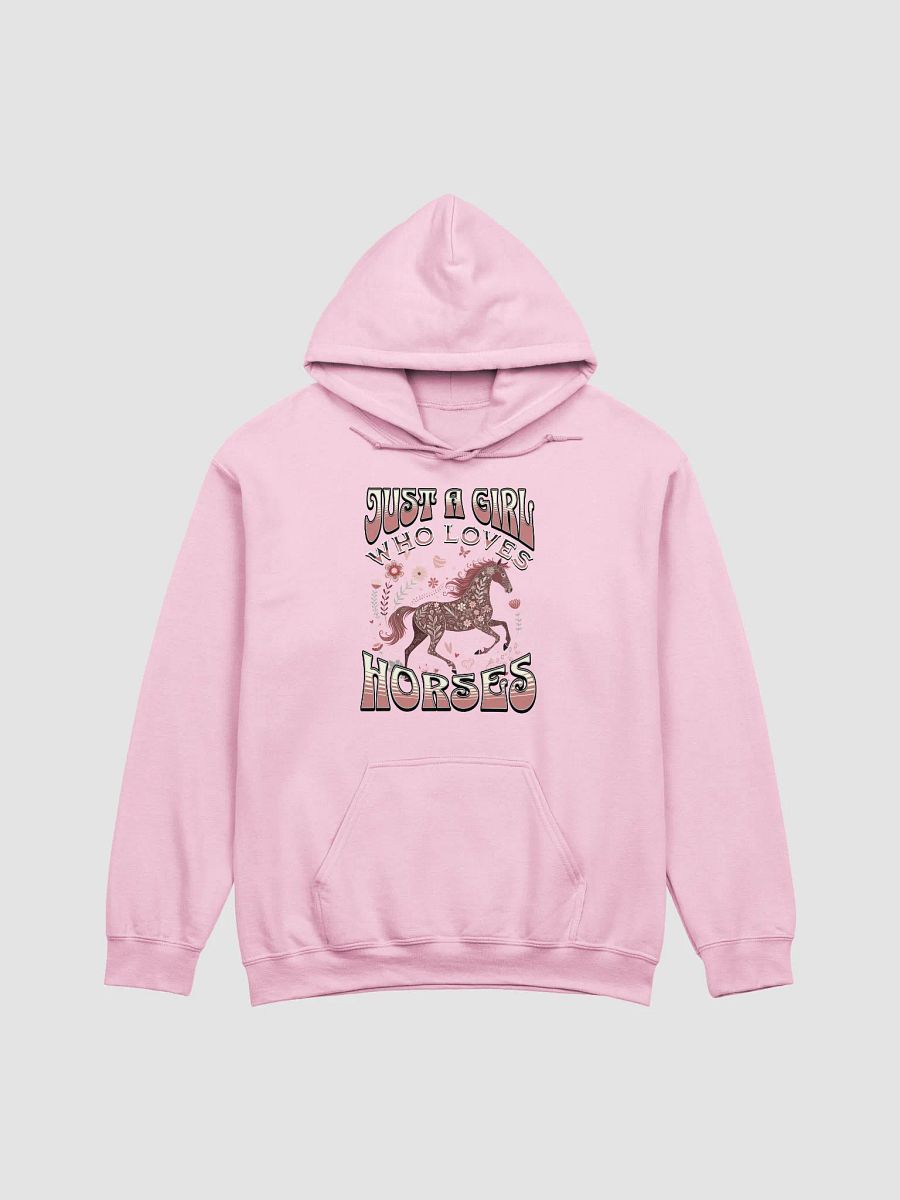 Just A Girl Who Loves Horses Floral Hoodie product image (19)