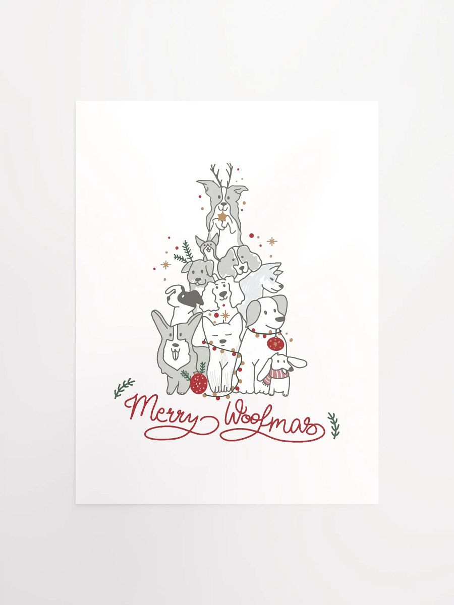 Merry Woofmas • Matte Paper Poster product image (3)