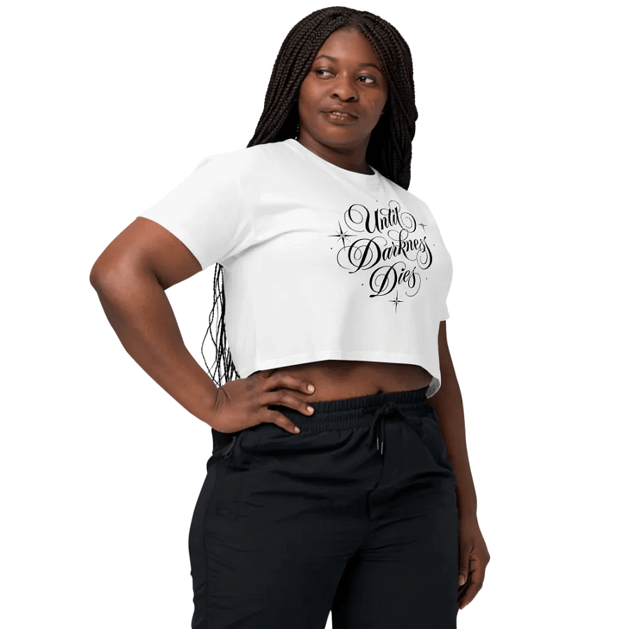 Until Darkness Dies (simple design) Women's Premium Crop Top product image (117)