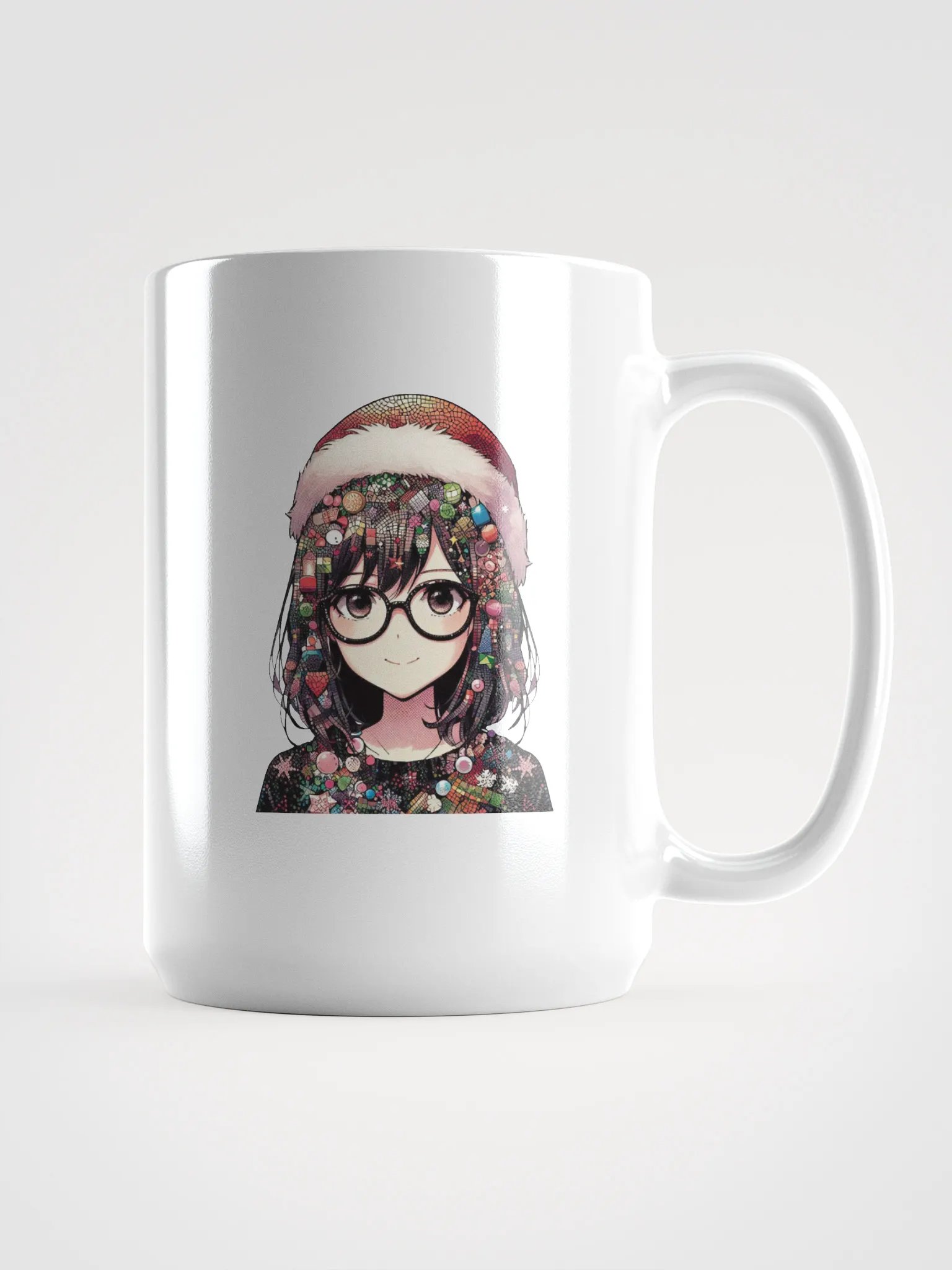 Festive Anime Glasses Mug product image (1)