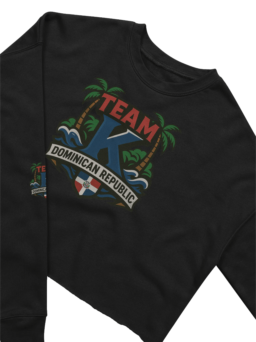 TEAM K Dominican Republic Crop Sweatshirt product image (8)