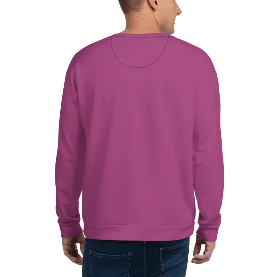Plain Plum Purple True Summer Unisex Recycled Polyester Heavyweight Premium Sweatshirt by Treasure Pie product image (7)