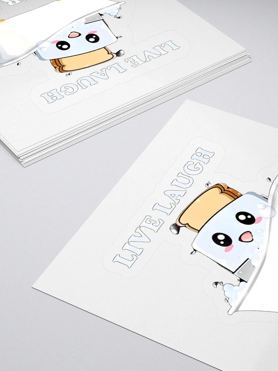 Live Laugh Toaster Bath Sticker product image (4)