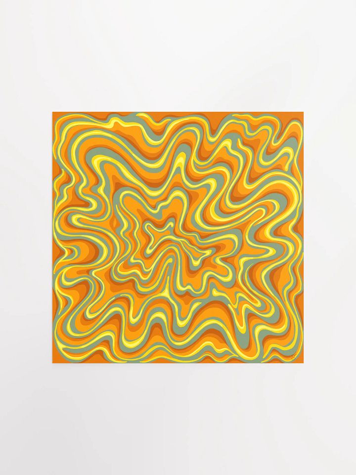Radiant Swirls Matte Poster - Stone No. 4 product image (1)