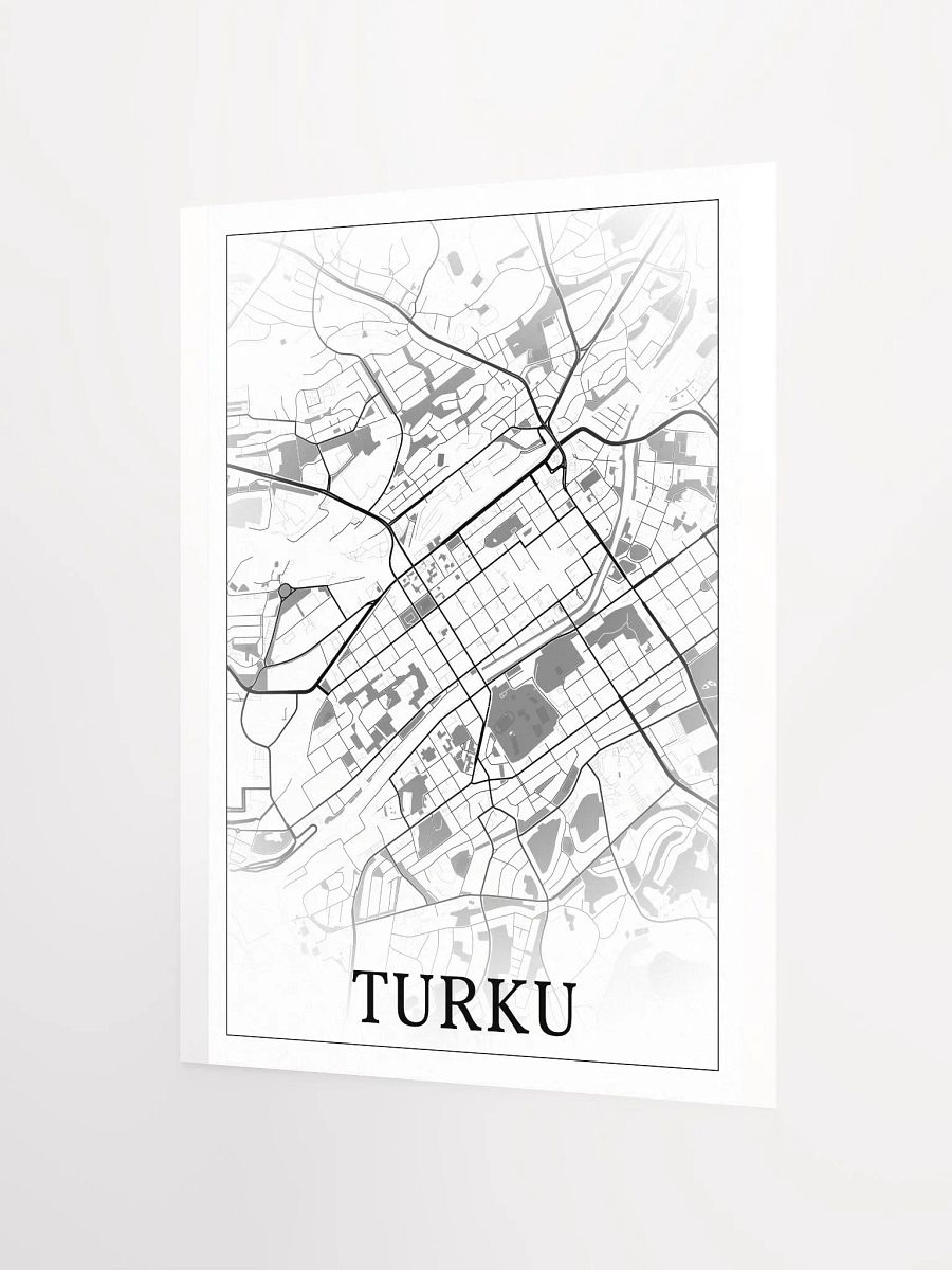 Turku, Finland, city map print product image (8)