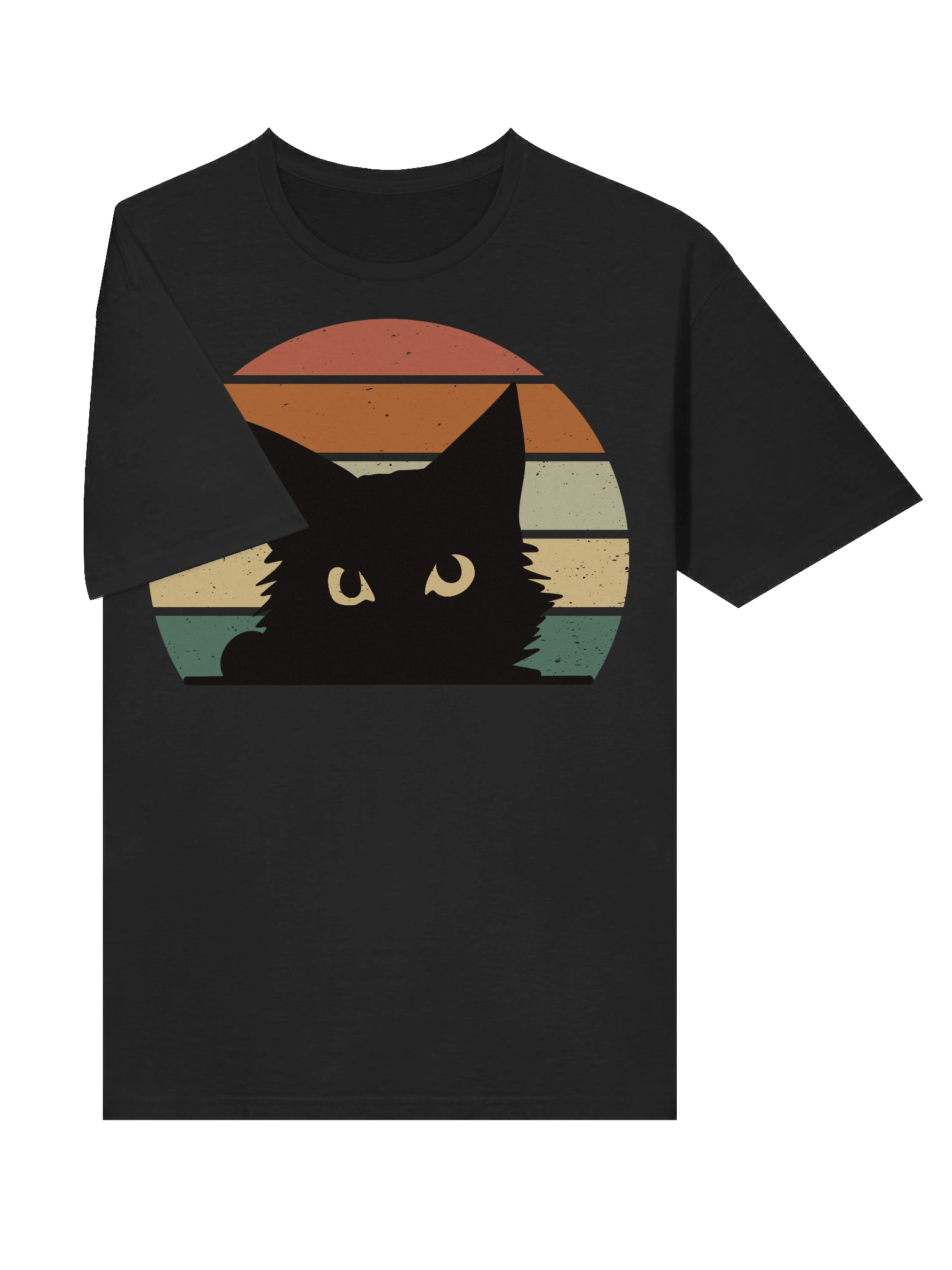 Retro Sunset Cat T-Shirt product image (25)