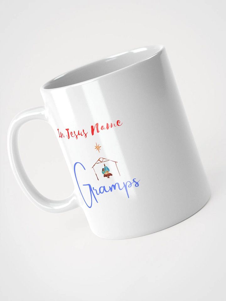 In Jesus Name & Gramps Nativity Scene Mug product image (1)