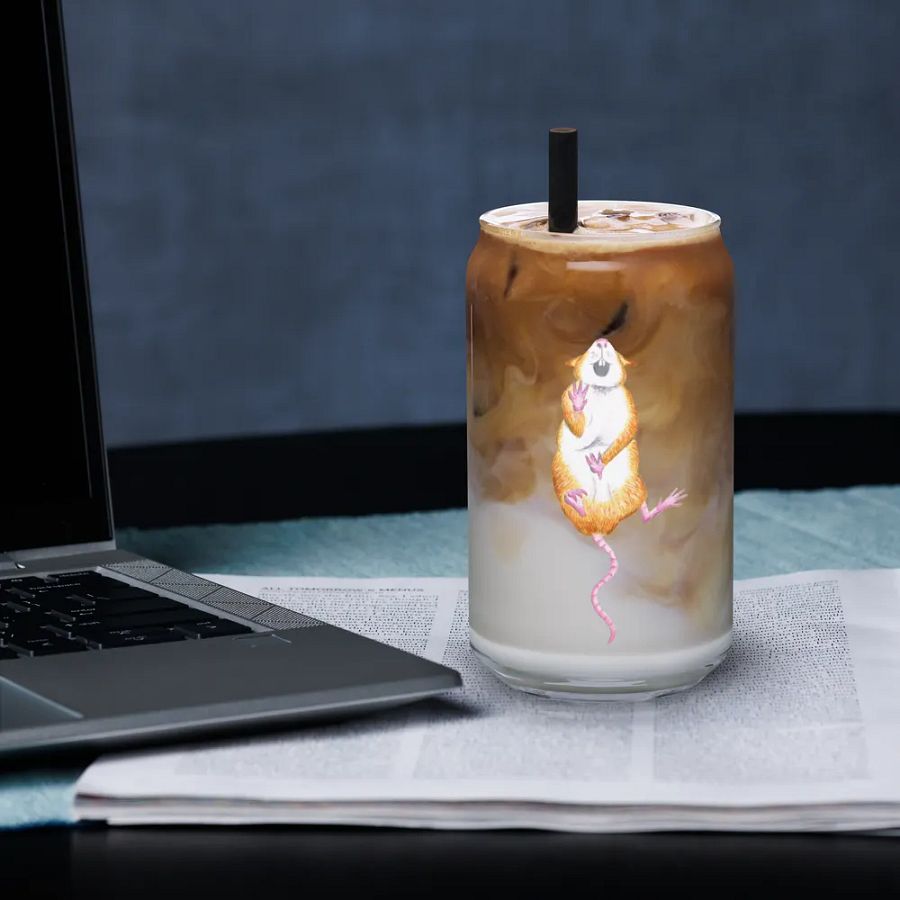 Falling rat art glass product image (3)