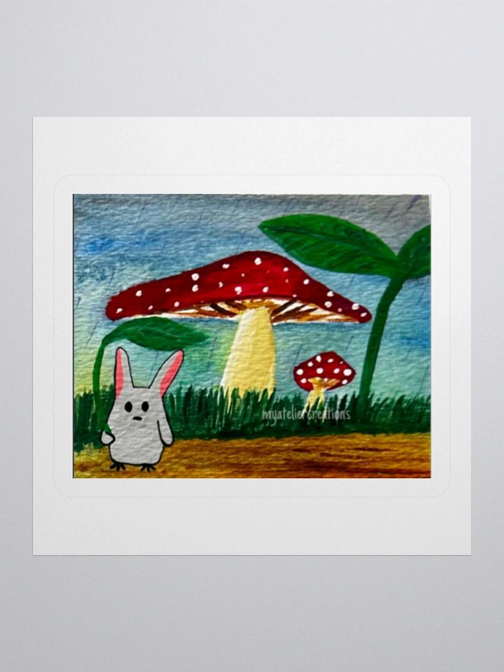 Rainy day Bunny Sticker product image (1)