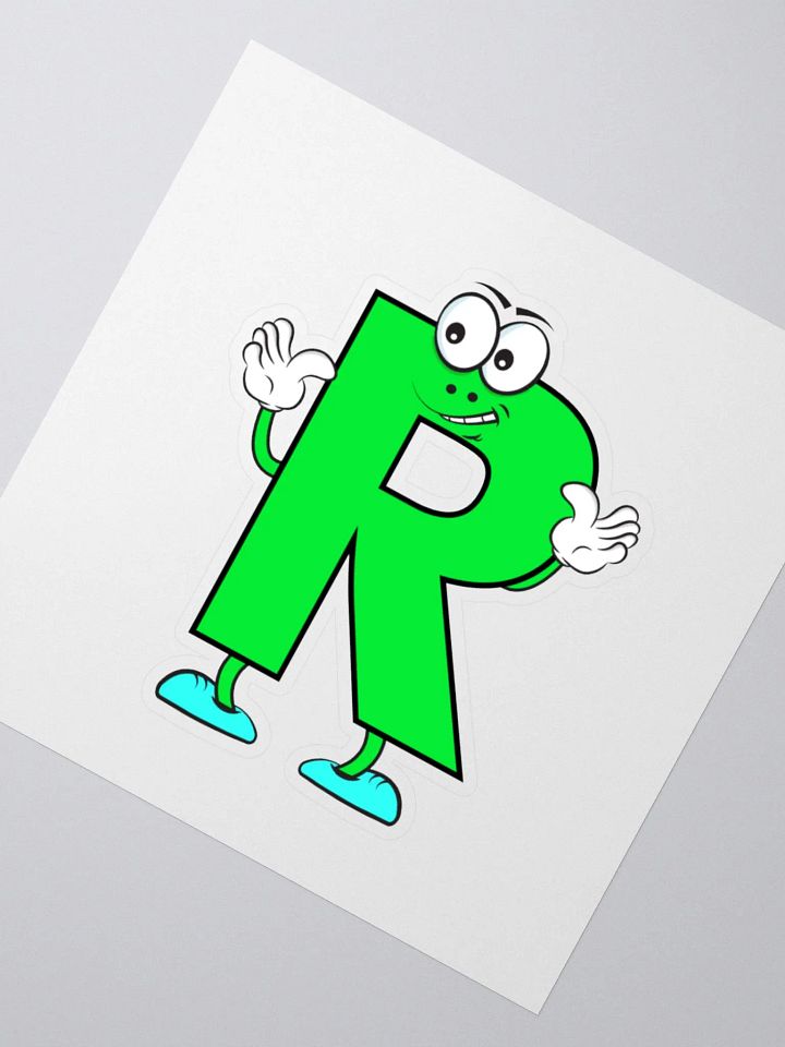R Letter Cartoon Character Sticker product image (5)