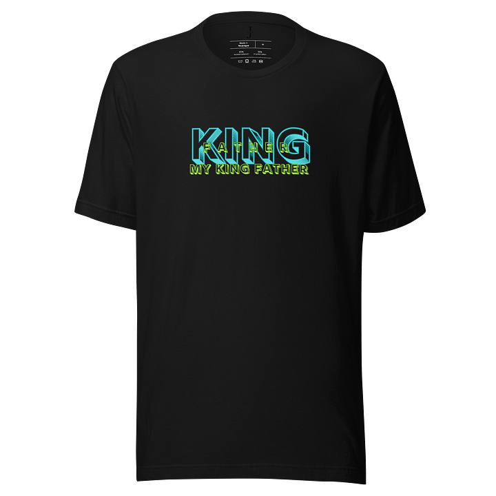 Royal Fatherhood 3D Text T-Shirt product image (2)