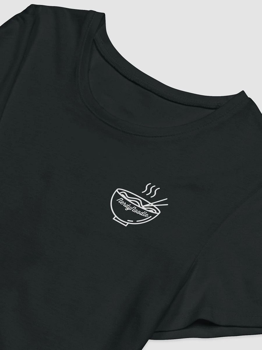 Simplistic NerdyNoodle Emblem Cropped Tee (Black) product image (3)