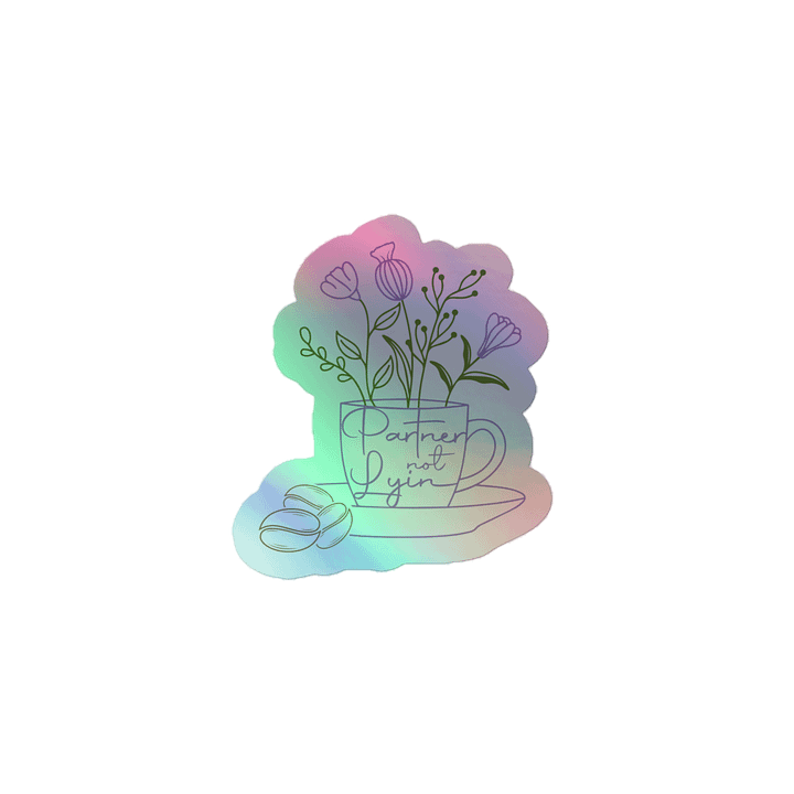 Brew & Bloom Holo Sticker product image (1)