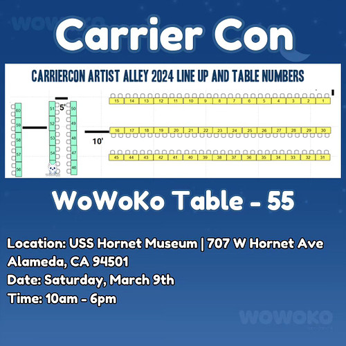 We'll be at Carrier Con this weekend!! 

Find us in Artist Alley, Table 55!!

📍: USS Hornet Museum | 707 W Hornet Ave, Alamed...