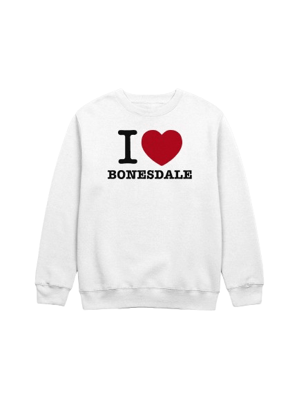 Black Text I Heart Bonesdale Sweatshirt product image (1)
