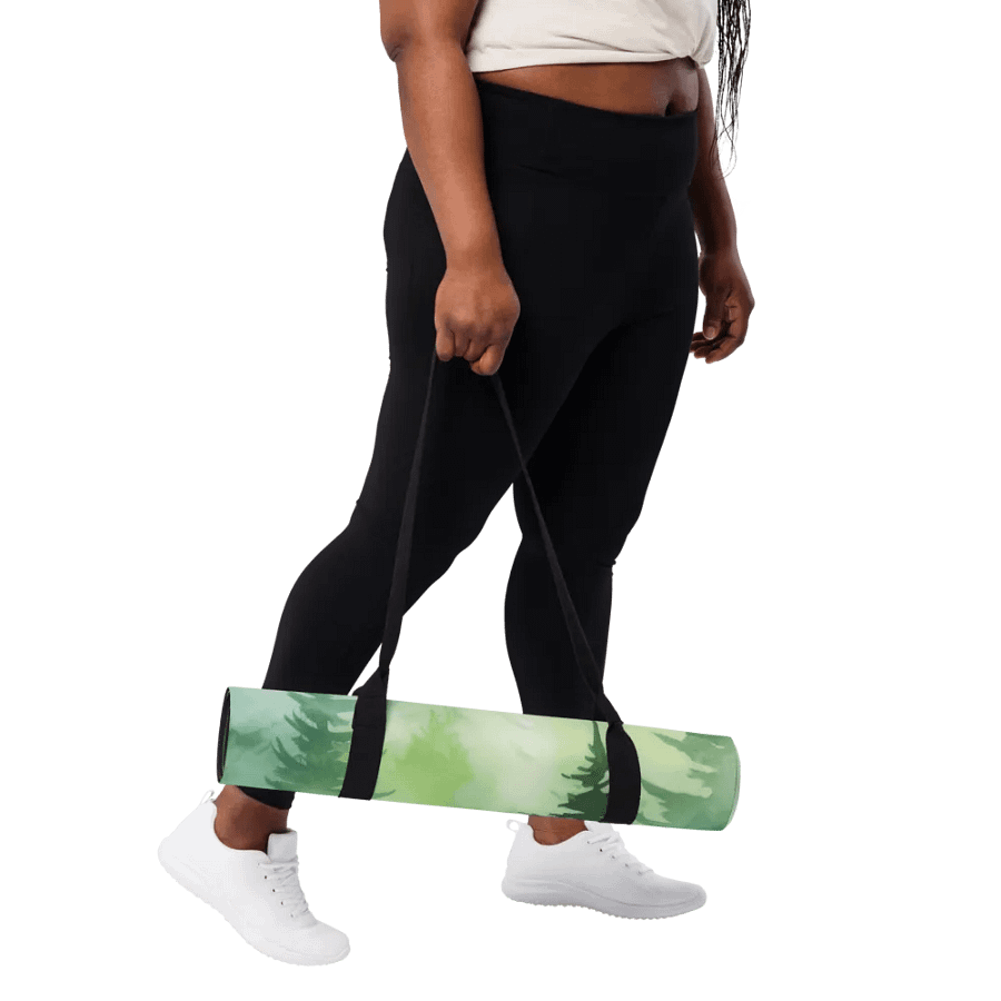 Lotus Namaste Green Forest Yoga Mat product image (11)