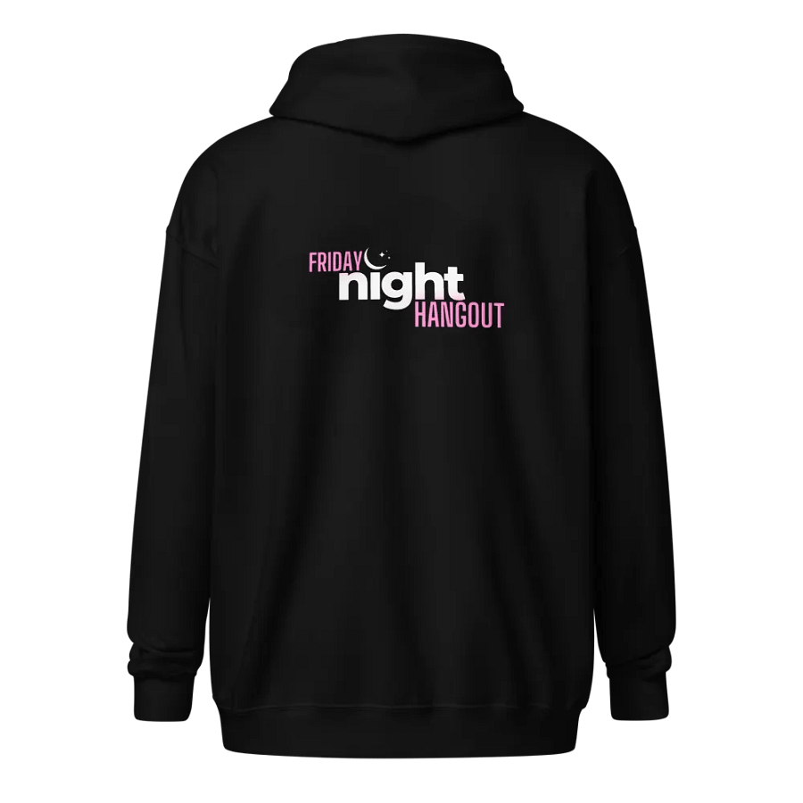 Friday Night Hangout (Back) Gildan Unisex Heavy Blend Zip Hoodie by Gildan product image (1)