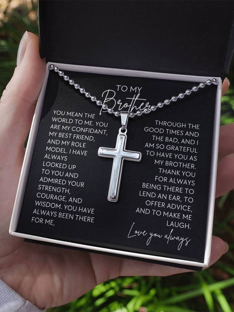 Brother Cross Necklace - You Mean The World To Me product image (3)
