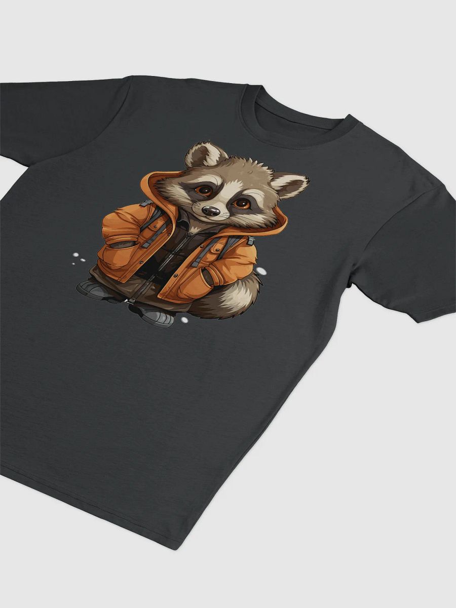 Raccoon in Orange Jacket Tee product image (3)
